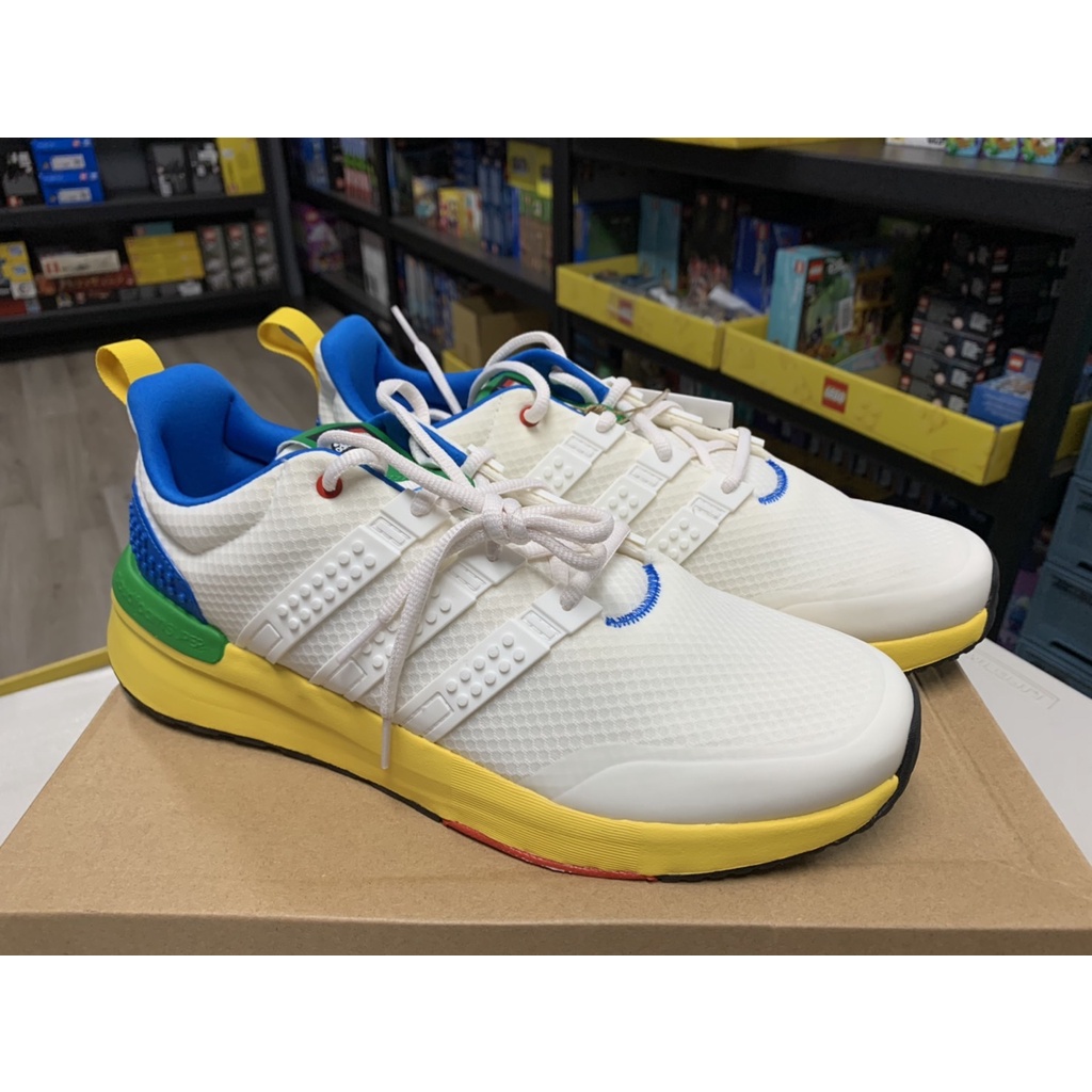 ★董仔樂高★ ADIDAS RACER TR21 LEGO 愛迪達慢跑鞋 白藍黃 GW3680 全新現貨