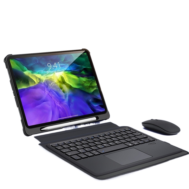 ○適用iPad Pro11 2021無線藍牙鍵盤保護套帶觸控鍵盤Keyboard case