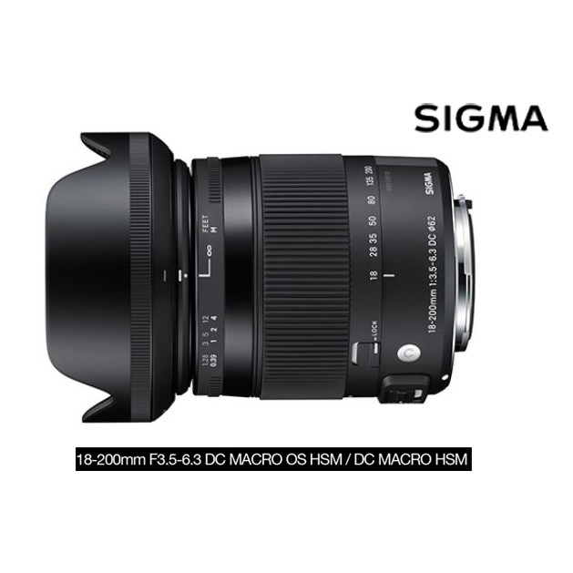 刷卡分期 Sigma 18-200mm f/3.5-6.3  DC Macro OS HSM [C]  低色散鏡 防手震