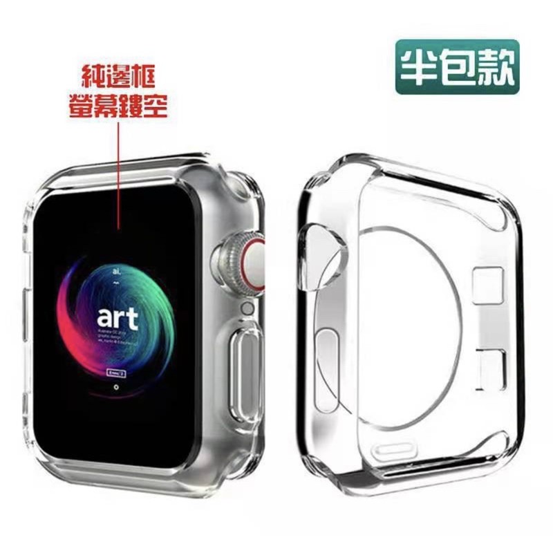 Apple Watch 半包款透明保護殼S6 44mm