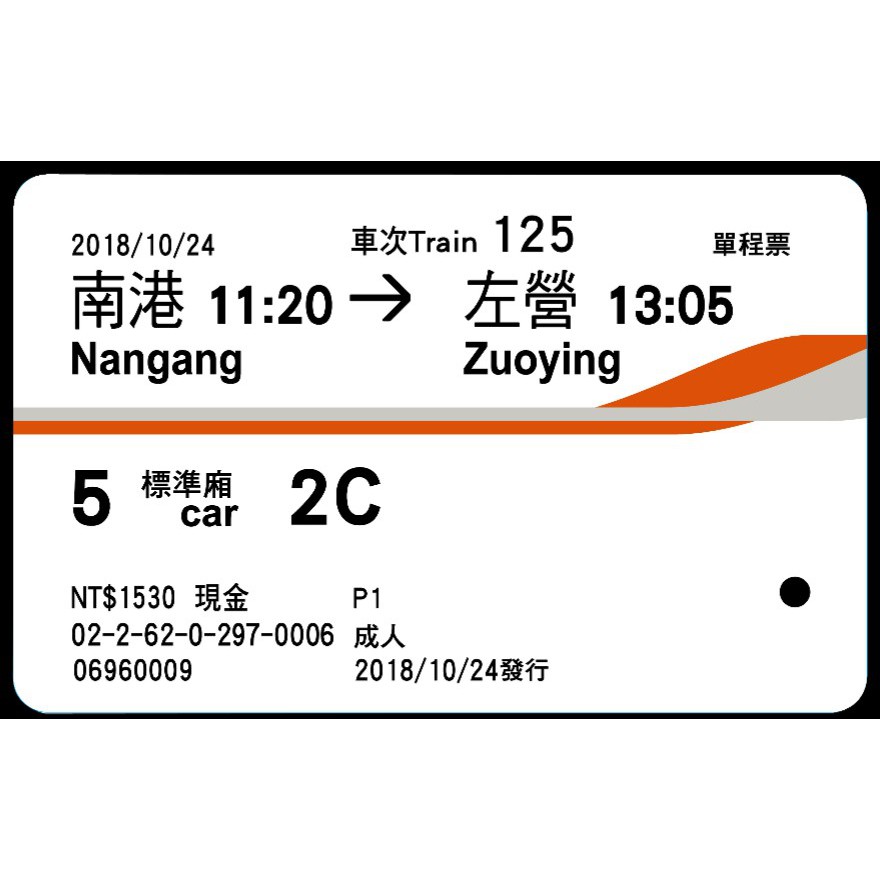 2021 高鐵票根 收藏用 南港 台北 新竹 台中 高雄（自由座&amp;對號座）