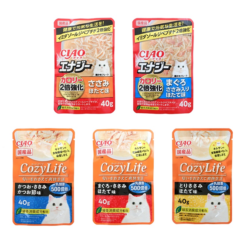 【CIAO】日本製  ciao 啾嚕貓用餐包 40g  Life系列 肉泥 日本貓餐包  寵物時光