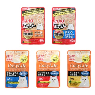 【CIAO】日本製 ciao 啾嚕貓用餐包 40g Life系列 肉泥 日本貓餐包 寵物時光