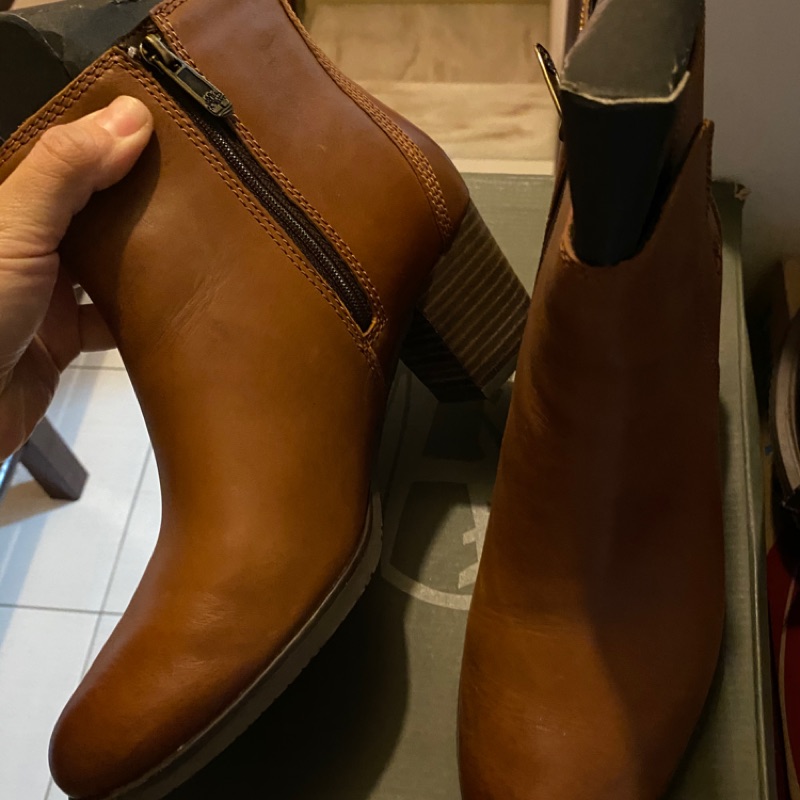 降價！Timberland 粗跟 女靴 踝靴 26/26.5/us8大尺碼/超美釋出/專櫃購入