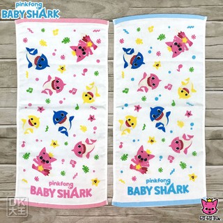 碰碰狐 BABY SHARK 鯊魚寶寶紗布童巾 兒童毛巾 吸水童巾【DK大王】