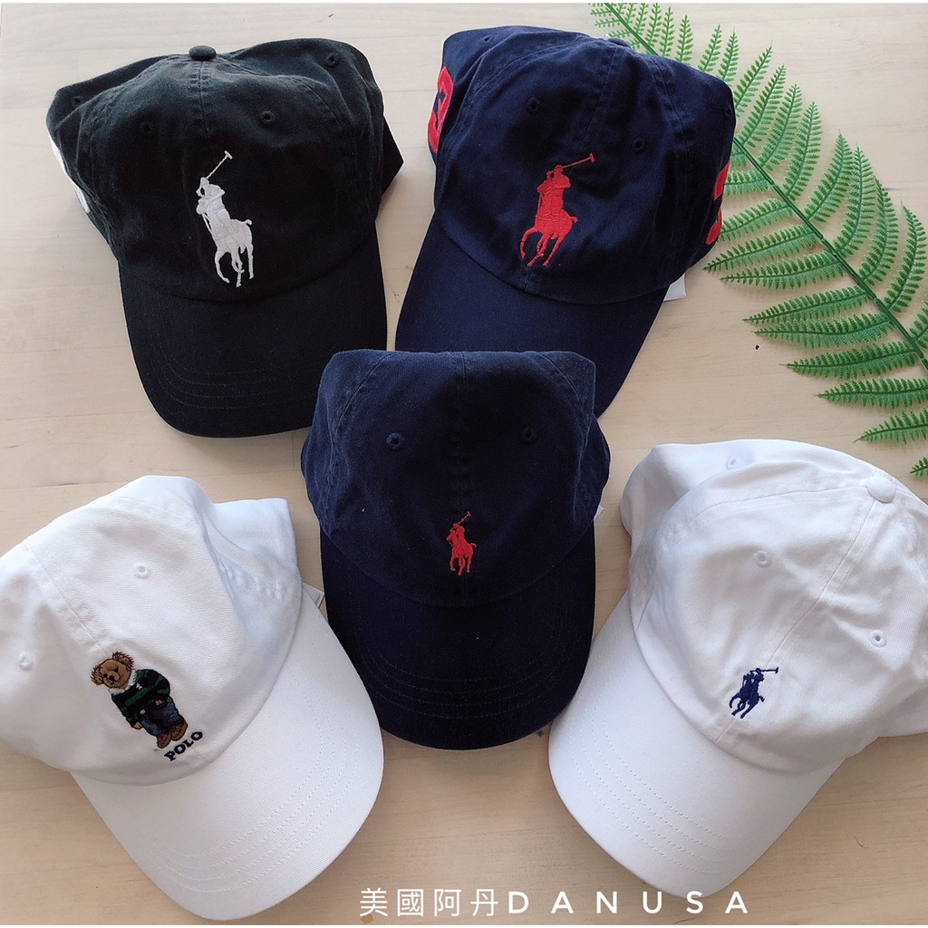 [『美國阿丹』POLO Ralph Lauren 美國經典LOGO款老帽  小馬 大馬LOGO 現貨 白色 深藍色 ]