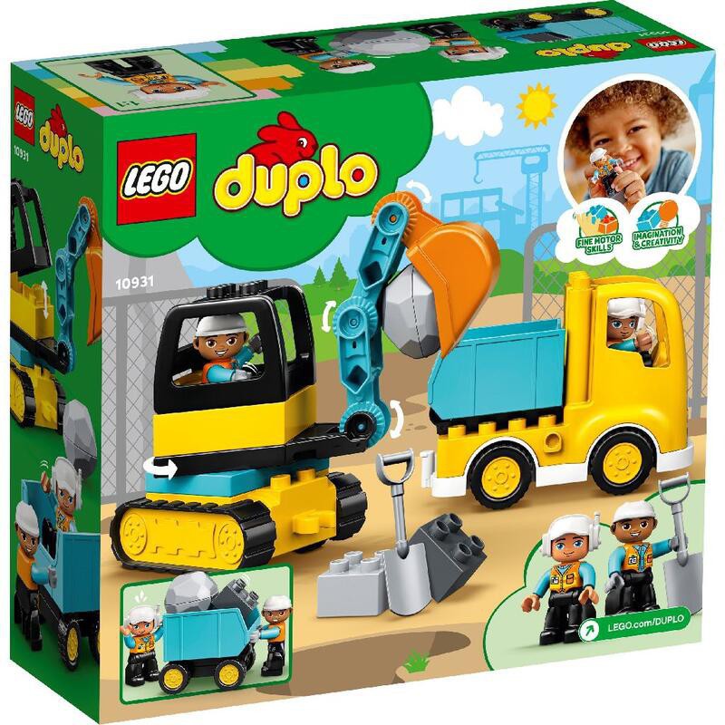 【宅媽科學玩具】樂高LEGO 10931 卡車&amp;挖土機 Duplo系列