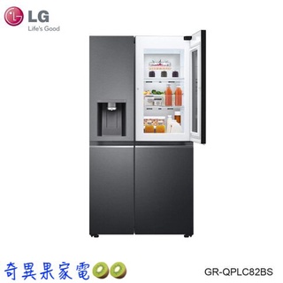 💵73000〖LG 樂金〗734公升 WiFi 敲敲看門中門冰箱 - GR-QPLC82BS（含運含安裝）