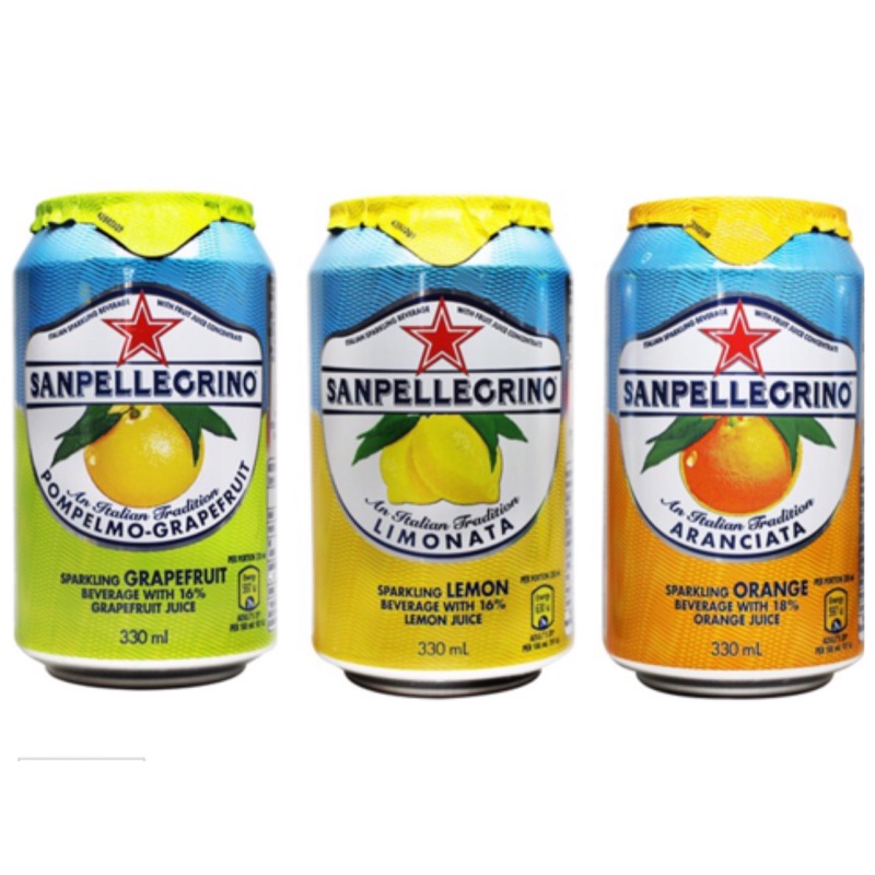 San Pellegrino #聖沛黎洛 #氣泡水果 #飲料  葡萄柚/檸檬/甜橙口味 330ml*24罐