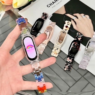 新品樹脂透氣 小米手環7錶帶 小米手環4/5/6/7錶帶 NFC通用 小米7錶帶 小米手環5 小米7代 小米手環6錶帶