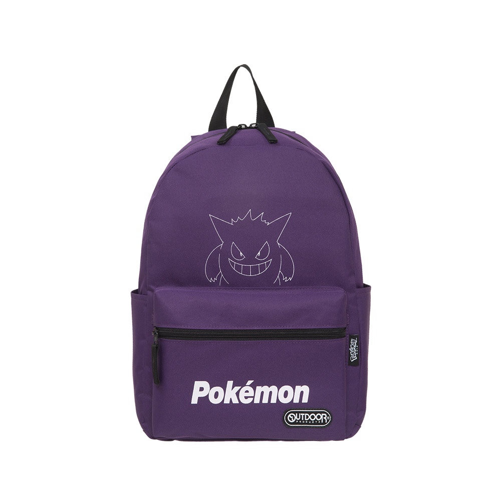 【OUTDOOR】Pokemon聯名款夜光耿鬼後背包-中-紫色 ODGO21A02PL