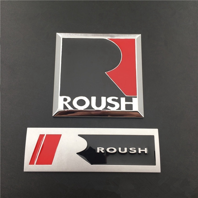 FIESTA 3d 金屬配件 R ROUSH 標誌徽章汽車貼紙汽車側擋泥板後備箱鍍鉻貼花福特嘉年華野馬 V8 GT Ec
