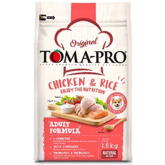 毛貓家族🎶 優格 Toma-Pro 成犬 高適口性配方 雞肉+米 添加藜麥配方 犬糧
