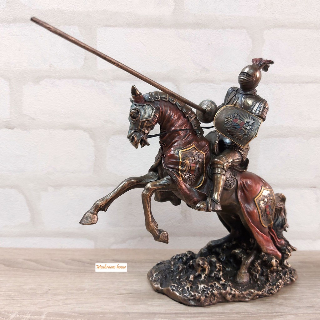 點點蘑菇屋鐵甲武士騎馬對決馬騰空躍起擺飾中古武士中古羅馬武士全身盔甲武士騎士精緻仿銅飾品現貨免運費 蝦皮購物