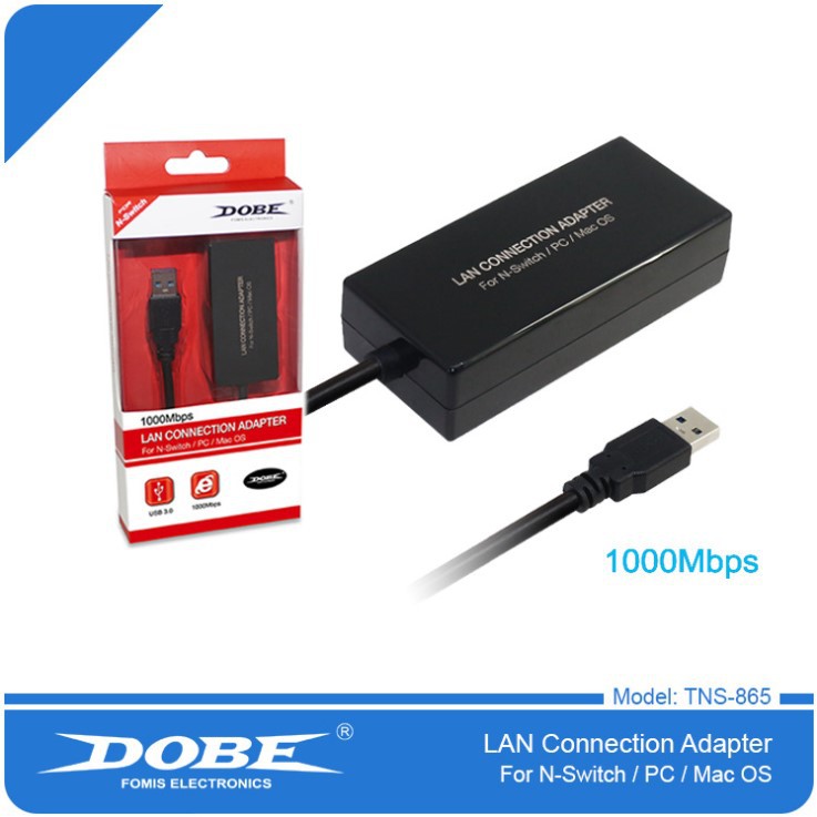 Dobe正品 Switch Dobe 1000m網卡switch有線網卡 Wii網卡 Wiiu網卡tns 865 蝦皮購物