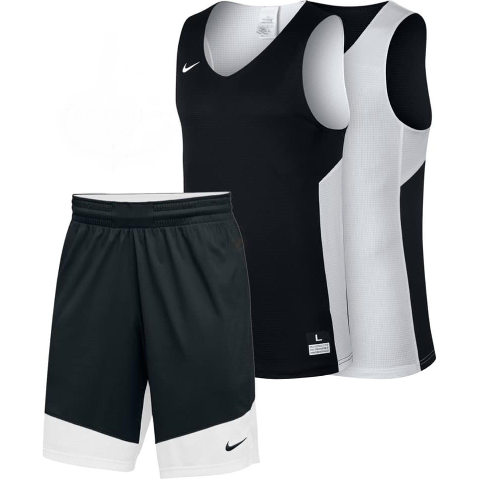 【SPORT STYLE】NIKE 雙面穿 電繡 籃球套裝 男 黑白 球衣867766012 球褲867768012