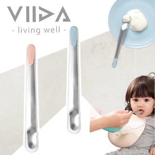 VIIDA Chubby Ula 餵食湯匙(兩色可選) 寶寶湯匙 軟質湯匙 矽膠湯匙