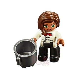 公主樂糕殿 LEGO 樂高 DUPLO 人偶 女 廚師 含鍋子 (M026)