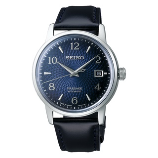 【SEIKO】PRESAGE 調酒師藍面皮帶機械錶 38.5mm SRPE43J1 4R35-04A0B SK022