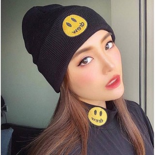「英國公司貨」出清Justin x Drew House Beanie Hat 微笑毛帽/男女/單一尺寸/盒裝/黑白