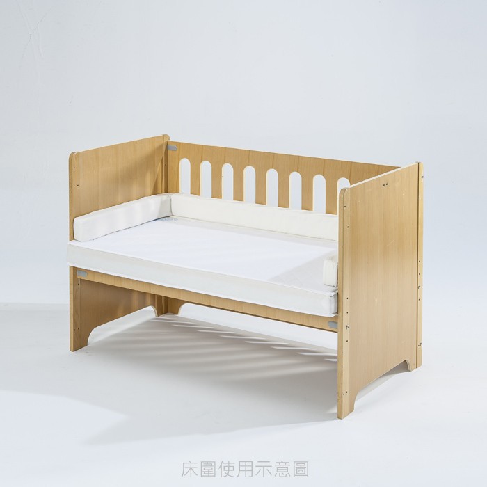【二手良品】Bendi 新款 3D立體 方型床圍組 中床60*120cm (其他品牌嬰兒床也適用)