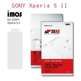 免運 imos 3SAS SONY Xperia 5 II (6.1吋) 正面 背面 螢幕保護貼