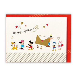 【莫莫日貨】日本進口 hallmark 正版 迪士尼 米奇米妮 立體燙金 多用途 卡片 生日卡 感謝卡 16704