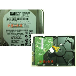 【登豐e倉庫】 F73 WD5000AVDS-63U7B1 500G SATA2 救資料 救硬碟 外力撞擊 硬碟有異聲