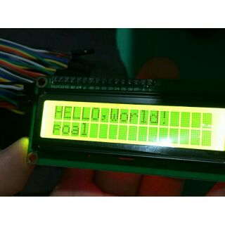 LCD 1602 5V LCM IIC I2C 16*2 黃綠屏 液晶模組 Arduino 黃底黑字