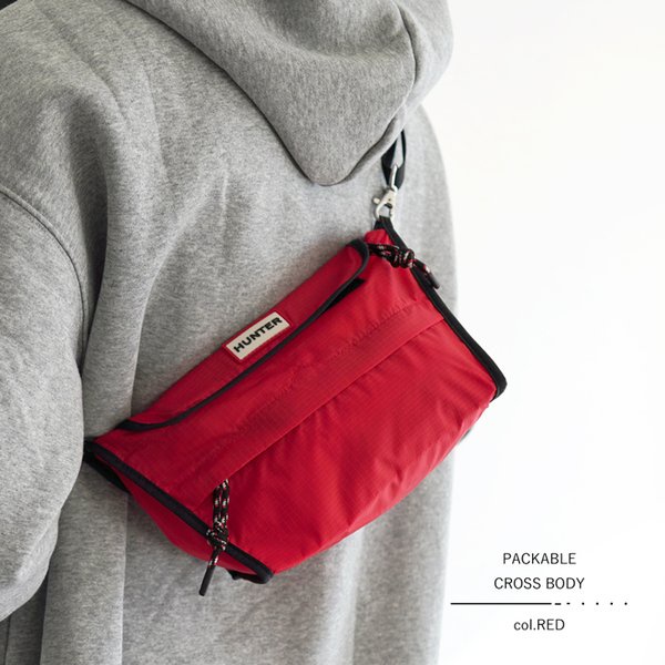 💞現貨💞Hunter  外出防潑水小包 外出包 郵差包 (紅色) 男女通用 側背包