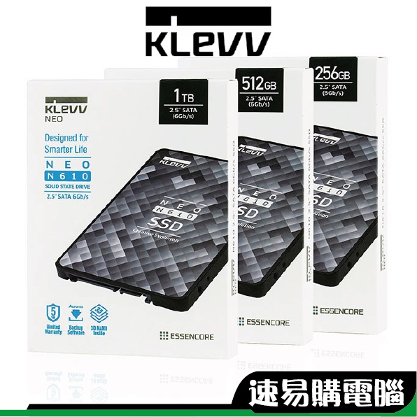 KLEVV 科賦 NEO N610 SSD 2.5吋 SSD固態硬碟 SATA SSD 內接硬碟 五年保固