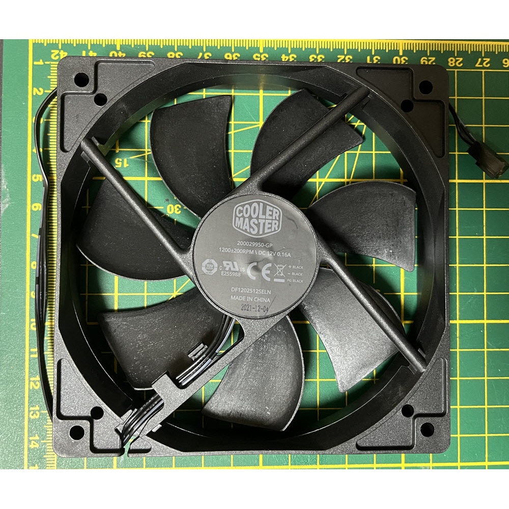 酷碼 Cooler Master 12公分 黑框風扇 3 個 (無光)