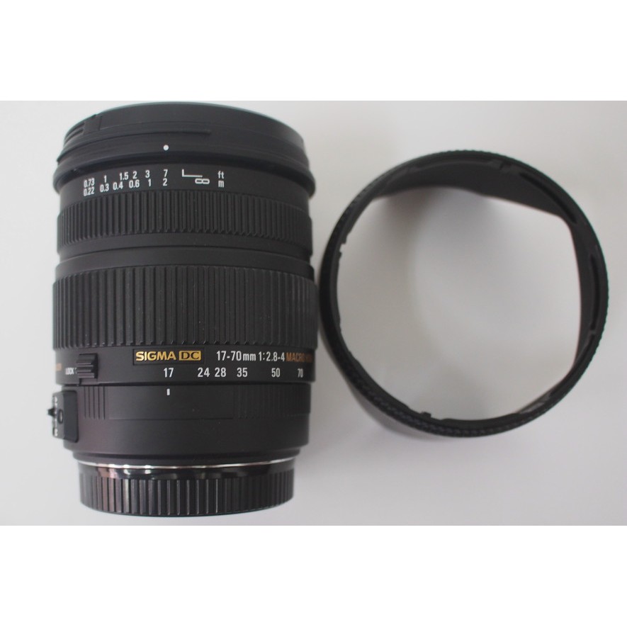 [崴勝3C]含遮光罩 二手 Sigma 17-70mm f2.8-4 DC MACRO OS HSM for Canon