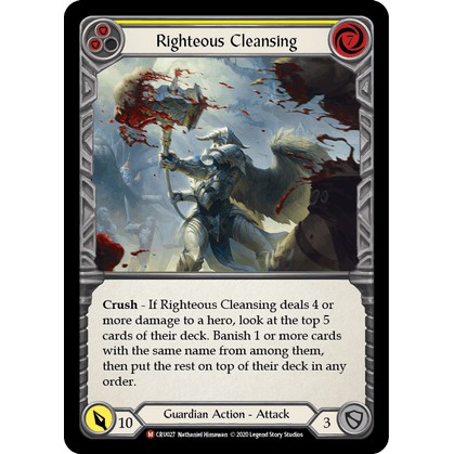 【血肉之戰 】Flesh and Blood FAB TCG Righteous Cleansing