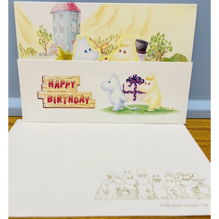 Moomin 嚕嚕米 立體造型 生日卡片