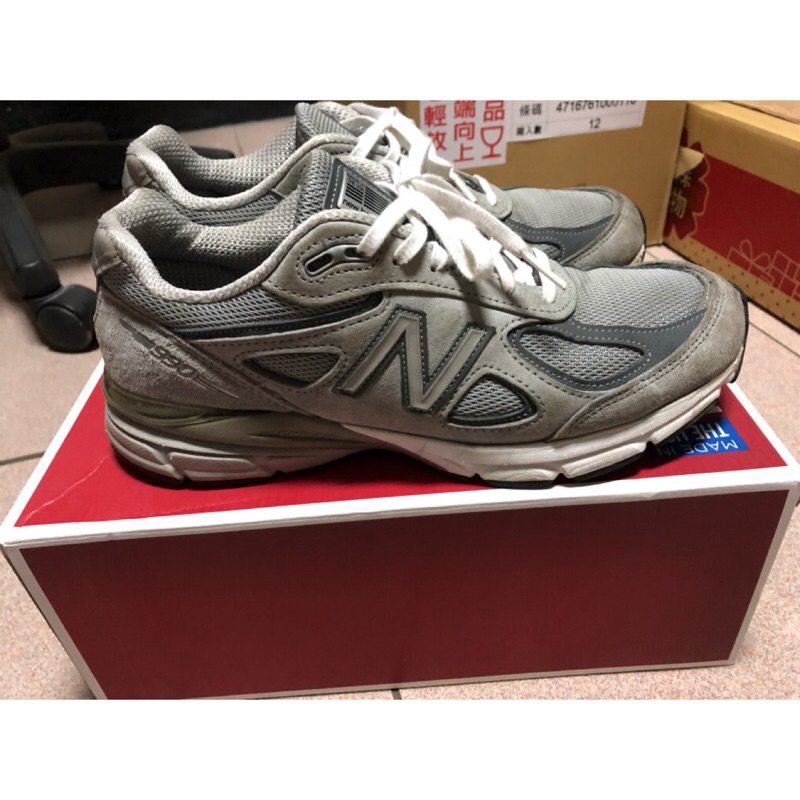 正品 New balance 990 v4 gl4 元祖灰 nb 993 v5 余文樂 8.5號 26.5cm