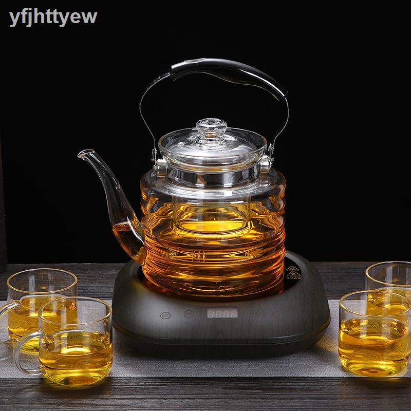 新品 玻璃燒水壺耐熱高溫提梁壺日式大容量透明泡茶煮茶壺茶具電熱直火