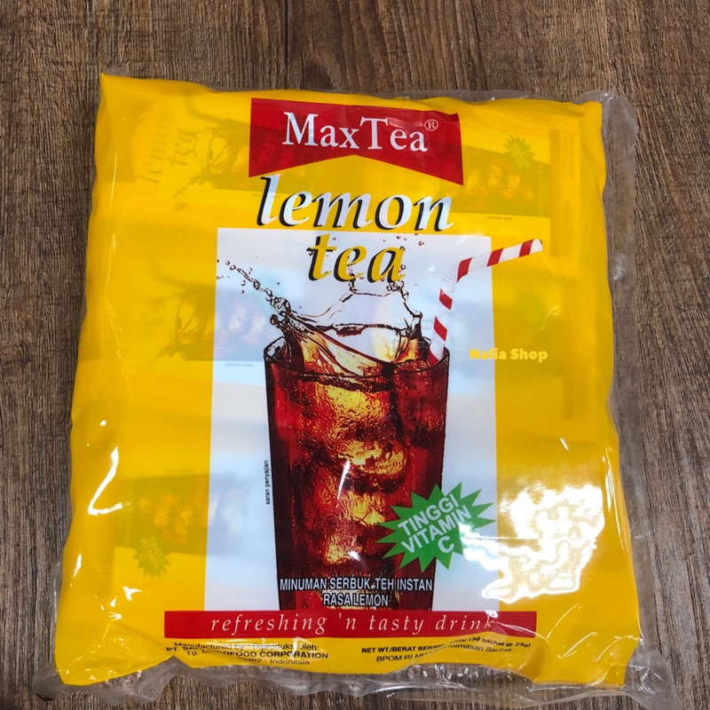 印尼進口 Max Texa Lemon Tea 原味 拉茶/檸檬茶冲泡飲包。25g/30小包/750g/1袋。現貨商品。