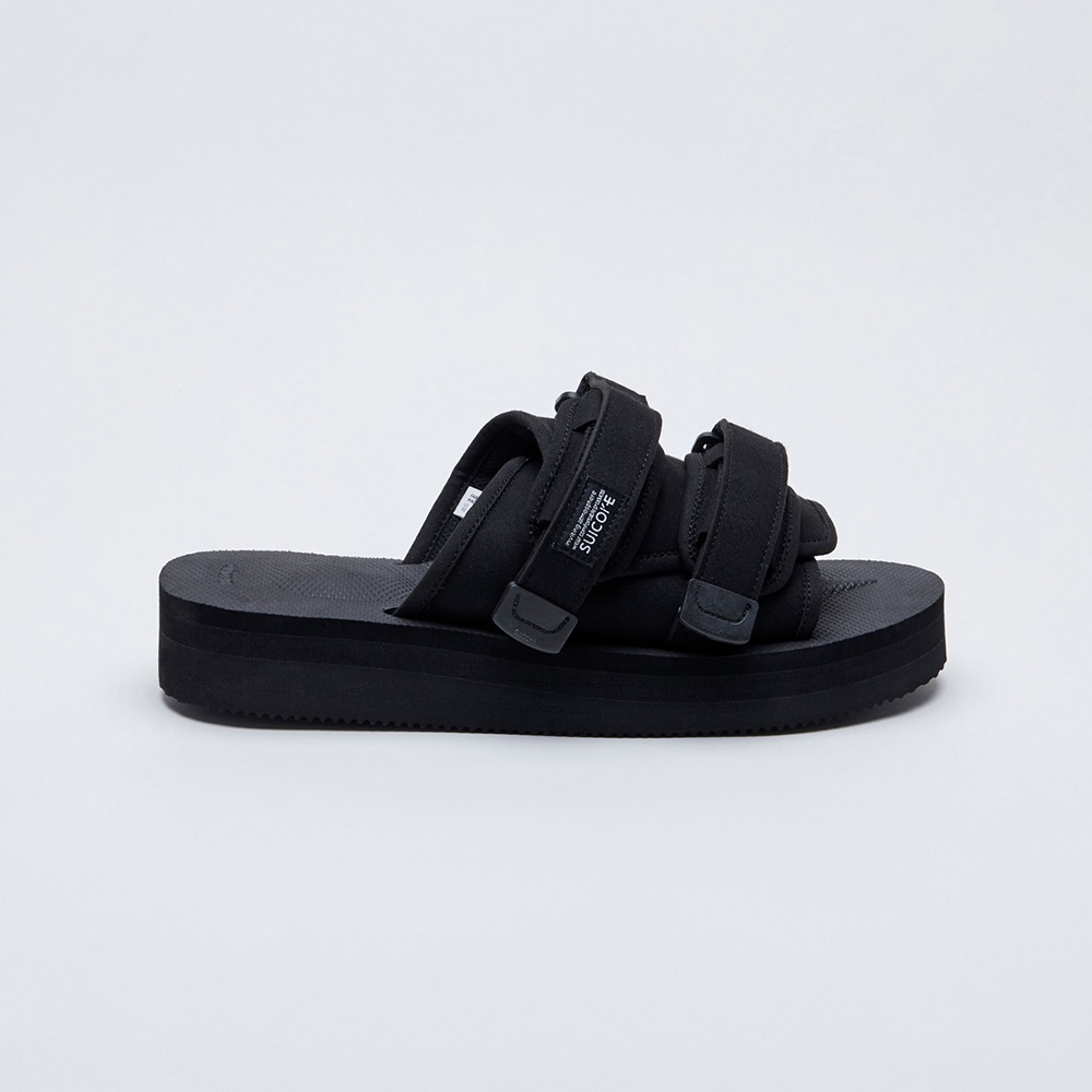 SUICOKE MOTO-PO OG-056PO 黑色 尼龍 厚底 魔鬼氈 拖鞋【SK21056POBK】