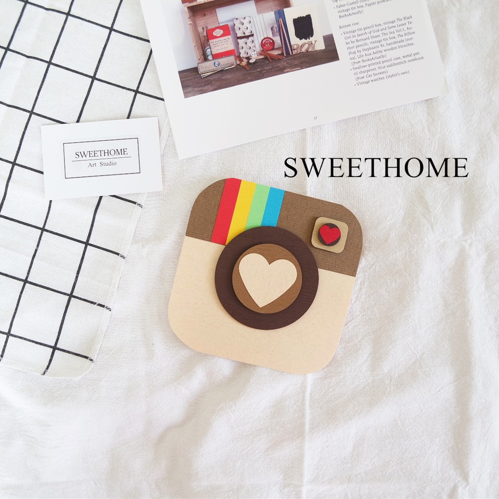 [🔺現貨] 滿99免運▶Sweet Home 手作卡片－『Instagram 造型手工卡片－對開式翻轉拉卡』IG代洗照片