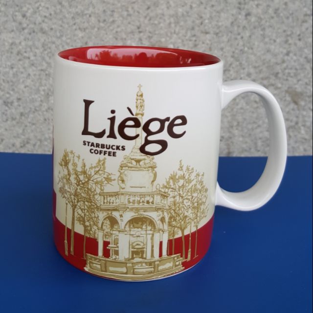 比利時列日星巴克城市馬克杯icon典藏系列Liege