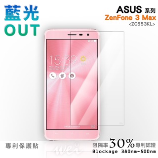 【膜力威】專利抗藍光保護貼｜ASUS ZenFone 3 Max (ZC553KL) 適用