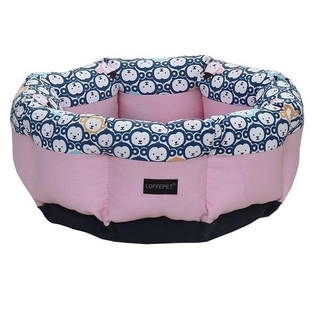 日本IRIS 寵物圓窩LFB-M 藍/粉 兩色可選 睡床/睡窩 M號 犬貓適用『WANG』
