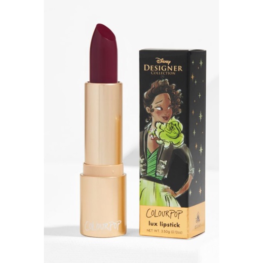 Colourpop x Disney 迪士尼公主聯名口紅 酒紅色 公主與青蛙 蒂亞娜 Tiana