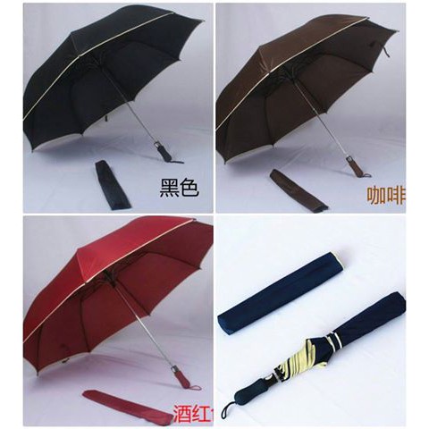 【56寸自動四人傘】咖啡/酒紅/綠色 自動傘 雨傘 超大傘面  波波熊