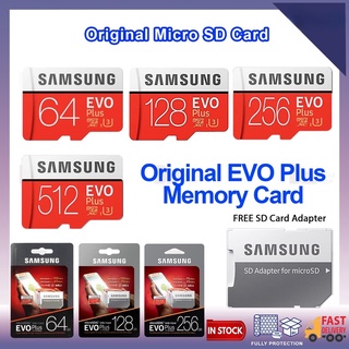 SAMSUNG 三星 Micro SDHC Evo Plus Class 10 帶適配器 64/128/256/512G