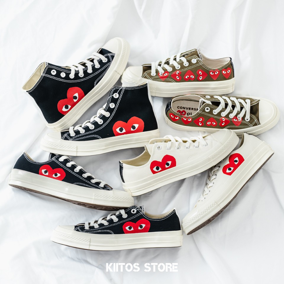 CONVERSE 1970 x CDG 川久保玲黑白低筒高 