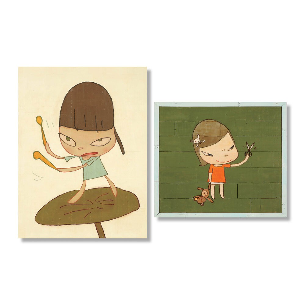 奈良美智 ポスター Marching on butter Leaf-