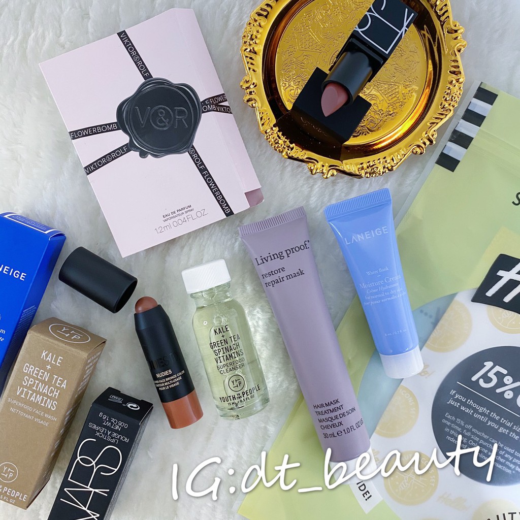 SEPHORA 禮包 拆售 Tolede NARS 唇膏 受損髮髮膜 腮紅 乳液 小香 洗臉