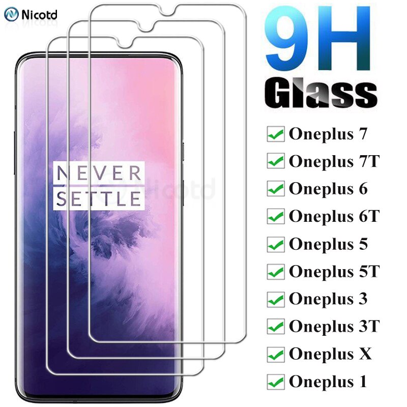 ONEPLUS 高級 9H 鋼化玻璃適用於一加 9 9R 8T 7 7t 6 6t 5 5t 3 3t 1 X 一加 N